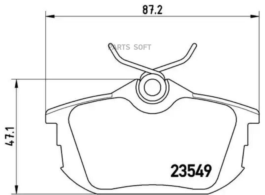 

Тормозные колодки brembo P54023