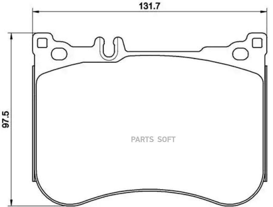 

Тормозные колодки brembo P50114