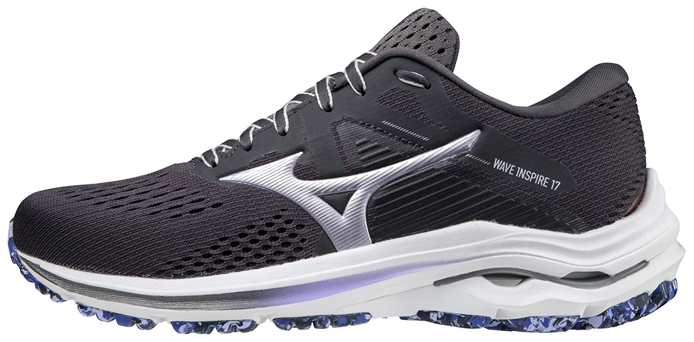 фото Кроссовки женские mizuno wave inspire 17 черные 7 uk