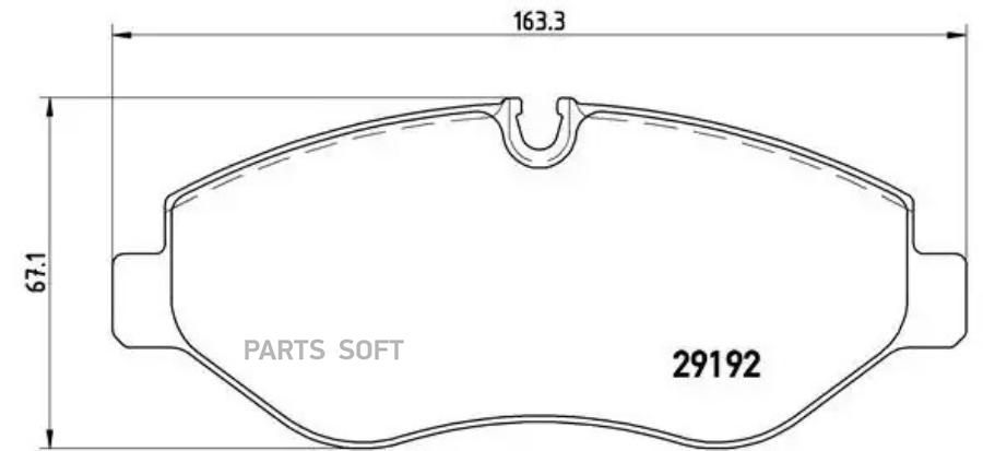 

Тормозные колодки brembo P50085