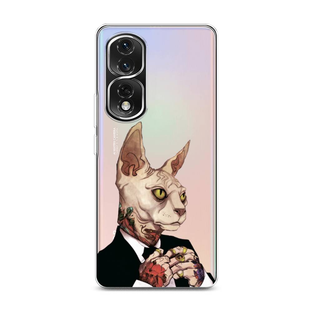 

Чехол Awog на Honor 80 Pro "Татуированный сфинкс", Бежевый;черный;красный, 6120450-7