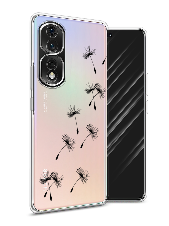 

Чехол Awog на Honor 80 Pro "Летящие одуванчики", Черный, 6120450-8