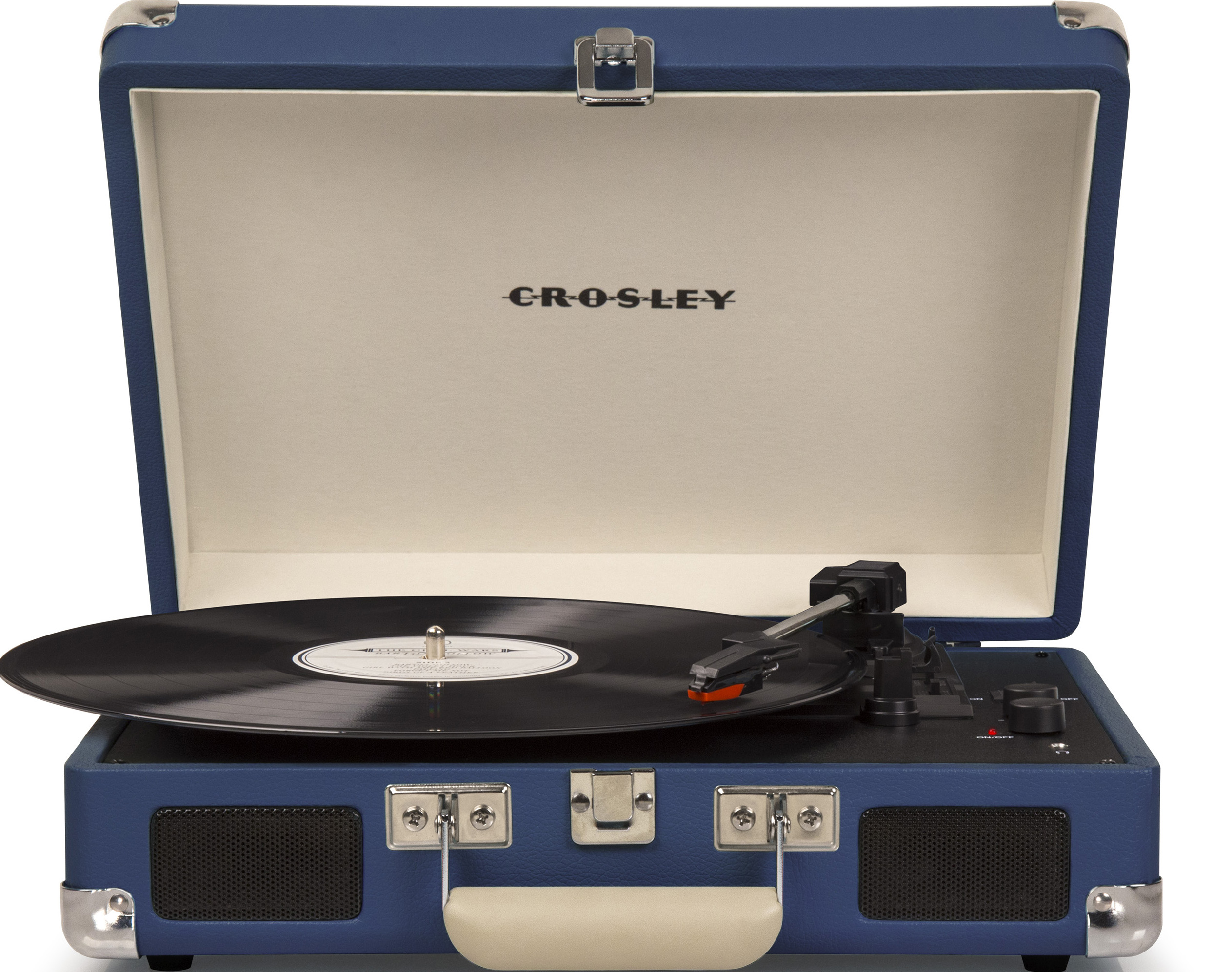 фото Проигрыватель виниловых пластинок crosley cruiser deluxe cr8005d-bl4 blue