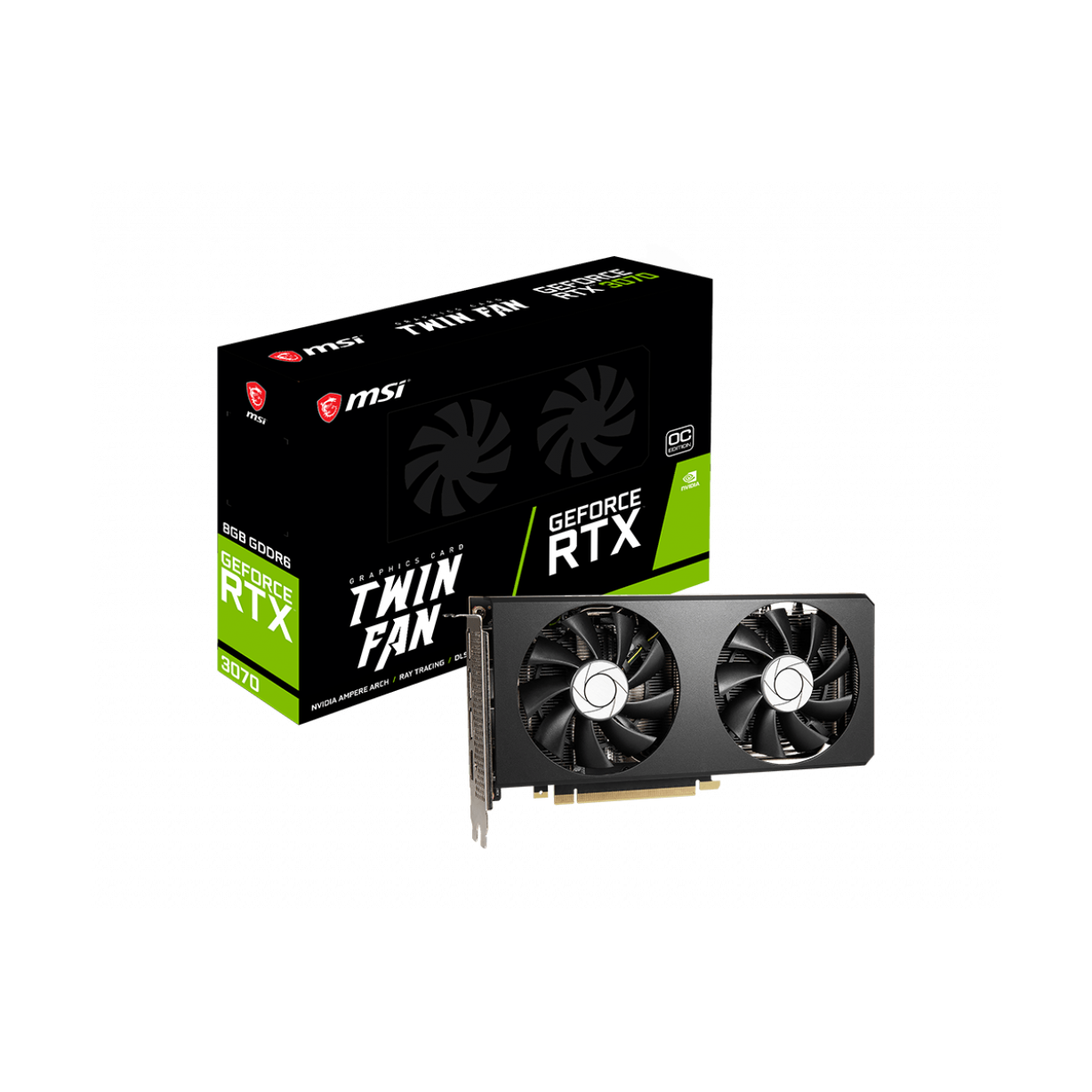 фото Видеокарта msi nvidia geforce rtx 3070 twin fan oc