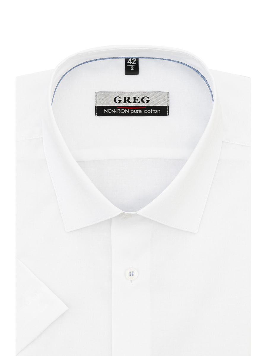 

Рубашка мужская Greg 00-00001414 белая 39, Белый, 00-00001414