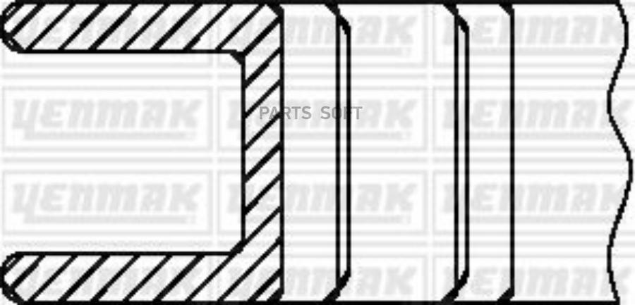 

71,40 mm. Кольца поршневые ком-т 1,2x1,2x2,5mm. 91-09285-060