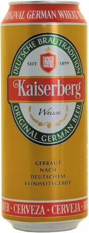 

Пиво Kaiserberg Weisse in can 0,5 л, Светлое
