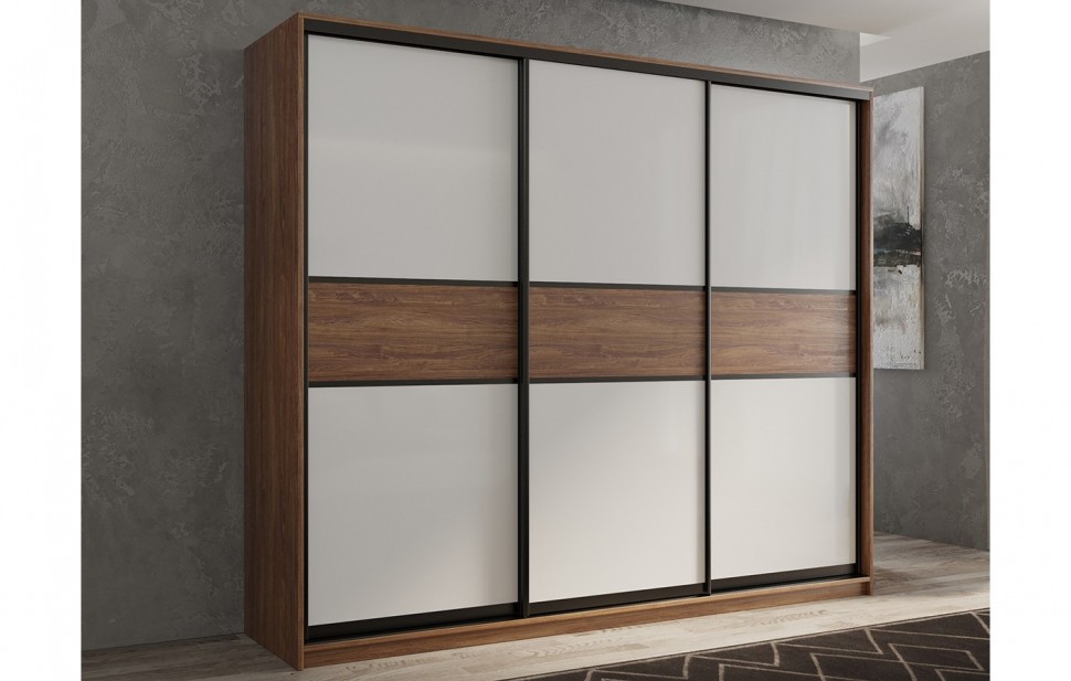 

РВ-мебель Шкаф-купе 3-х дверный Кааппи 11 Морское Дерево Винтаж 210х60х230 см, KAAPPI3-35-11-3