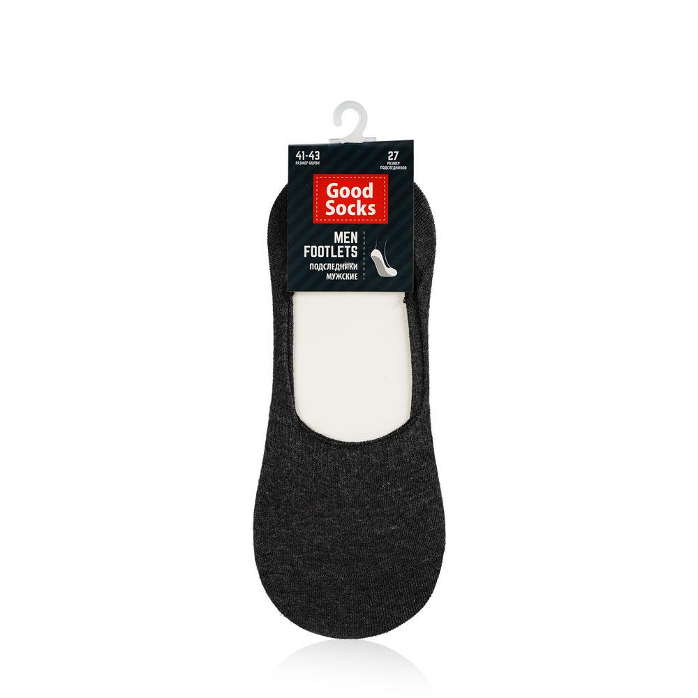 

Следки мужские Good Socks серые 27, Серый