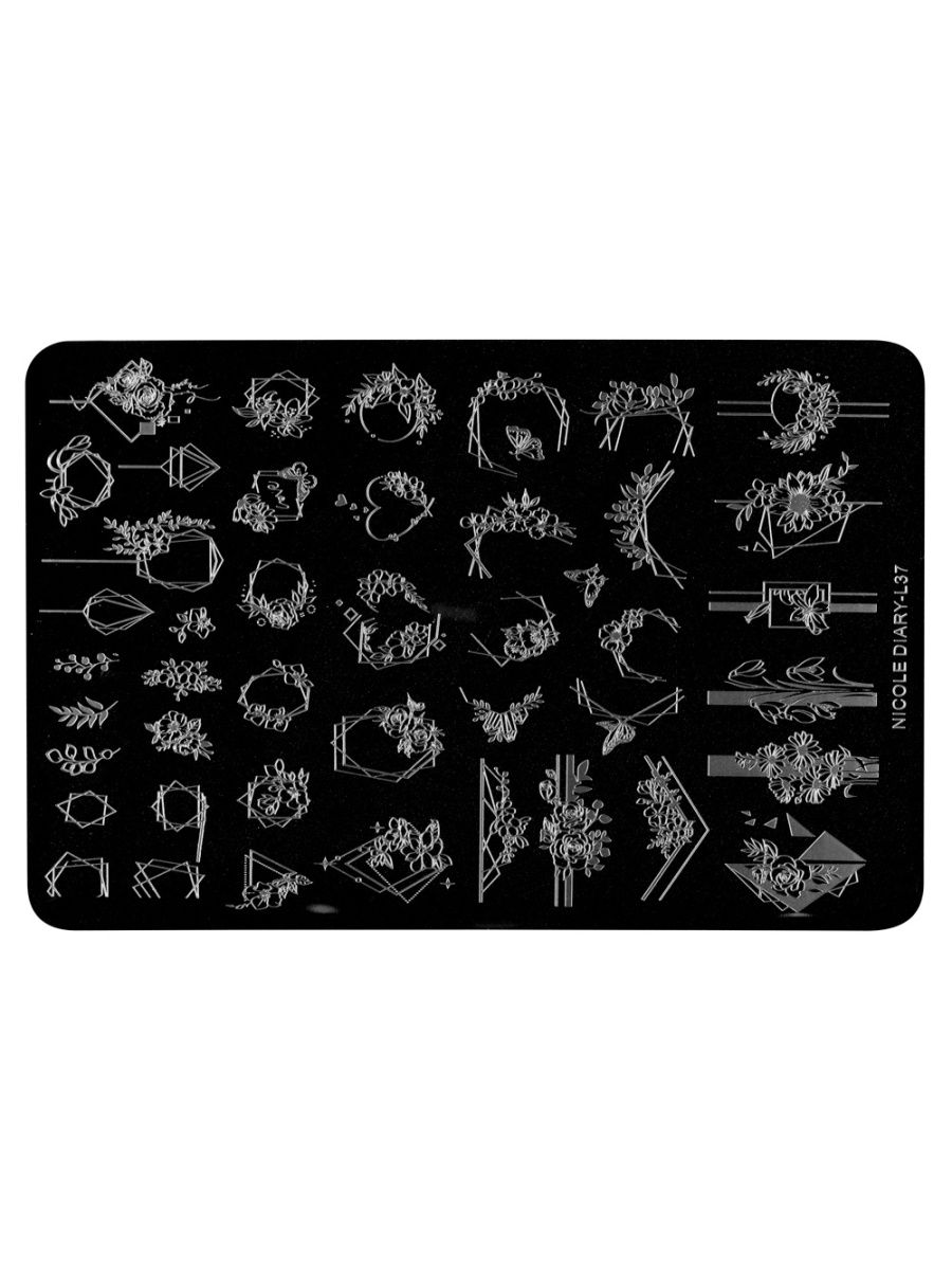 

Трафарет для стемпинга 9,5x14,5см 12 irisk professional 4680379262528, Черный, IR-4680379262528
