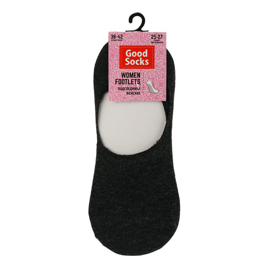 

Следки женские Good Socks серые 25-27, Серый
