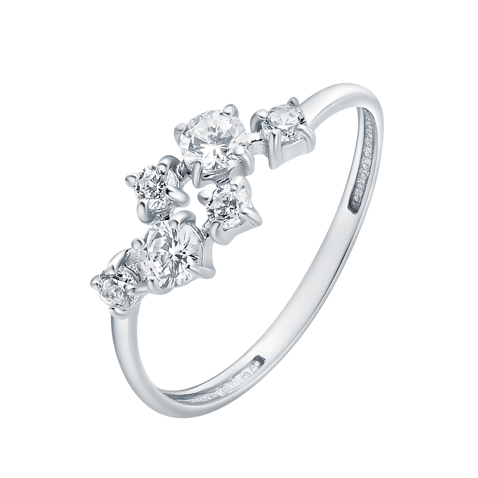 

Кольцо из серебра с фианитом р.19,5 SKAZKA Natali Romanovoi 36979, 36979