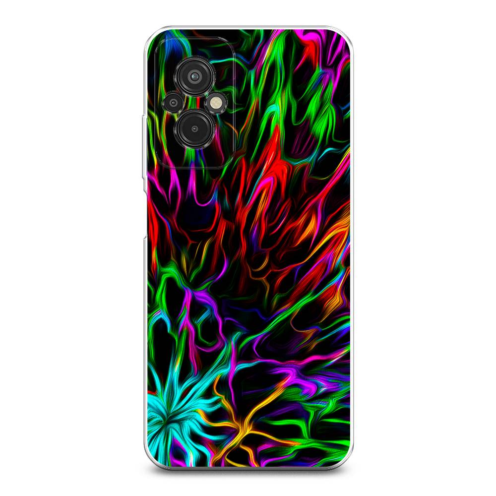 

Чехол на Xiaomi Redmi 11 Prime 4G "Разноцветные разводы", Голубой;зеленый;оранжевый, 316850-3