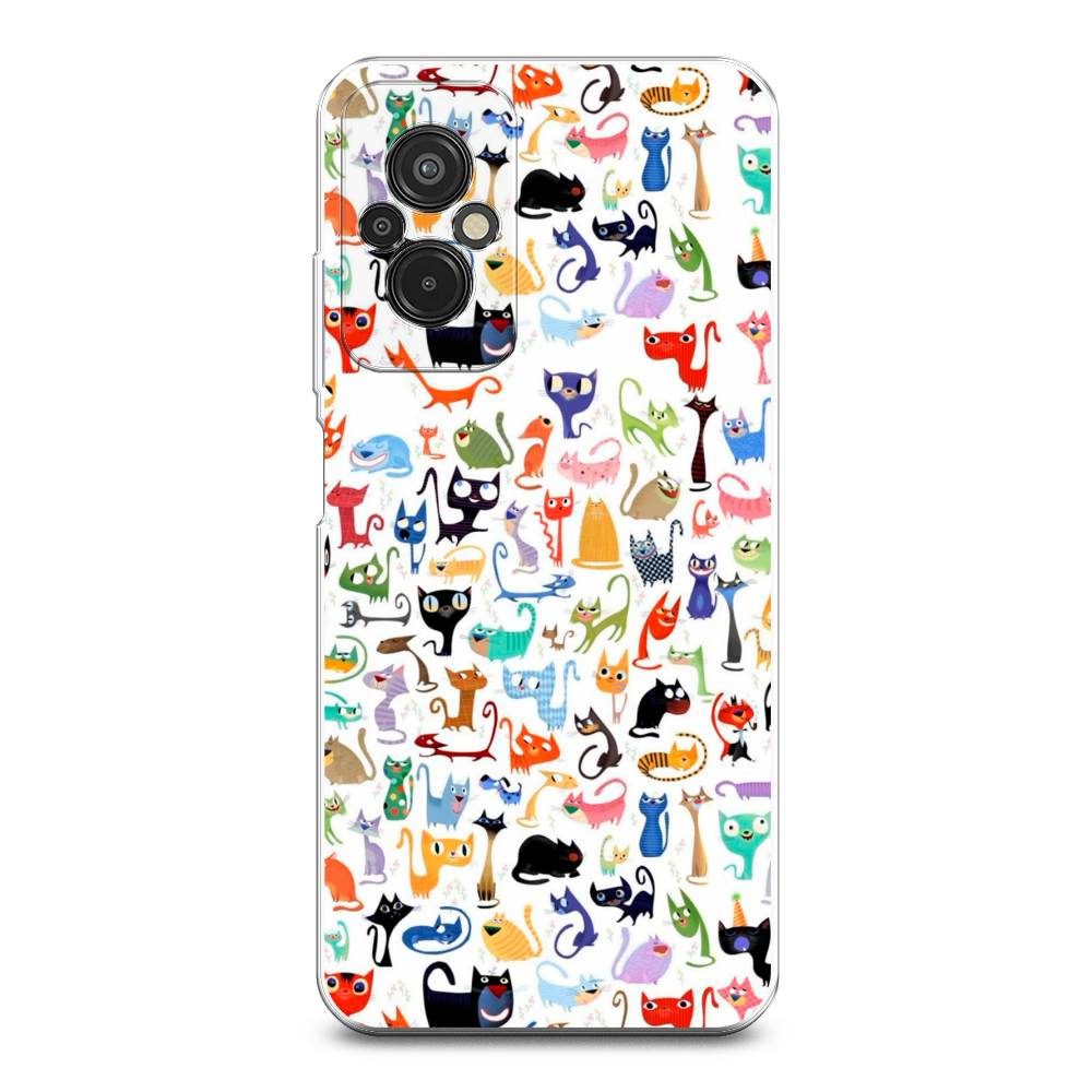 

Чехол на Xiaomi Redmi 11 Prime 4G "Цветные коты", Разноцветный, 316850-1