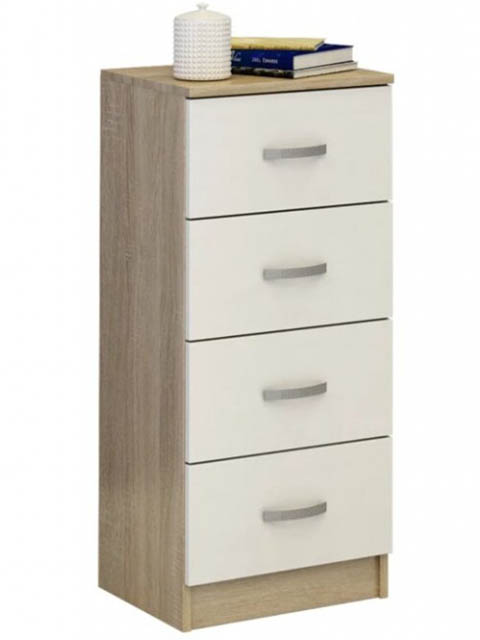 

Комод Мастер Финк-044 Sonoma Oak-White МСТ-КУФ-44-СБ-02, МСТ-КУФ-44-СБ-02