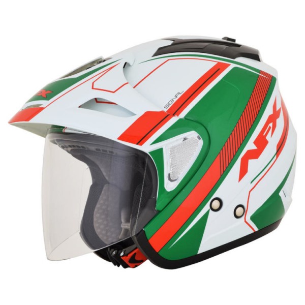 

Шлем AFX FX-50 SIGNAL JET WHITE/GREEN/RED, размер, Белый;зеленый;красный, FX-50 SIGNAL JET
