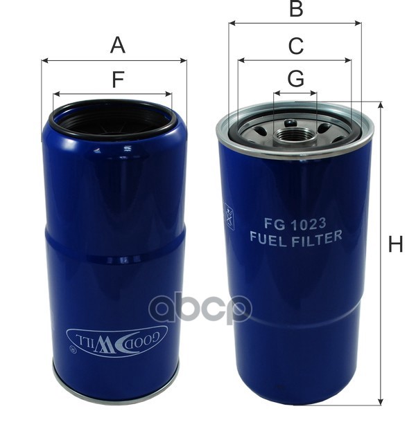 

Фильтр Топливный Hcv Goodwill арт. FG1023
