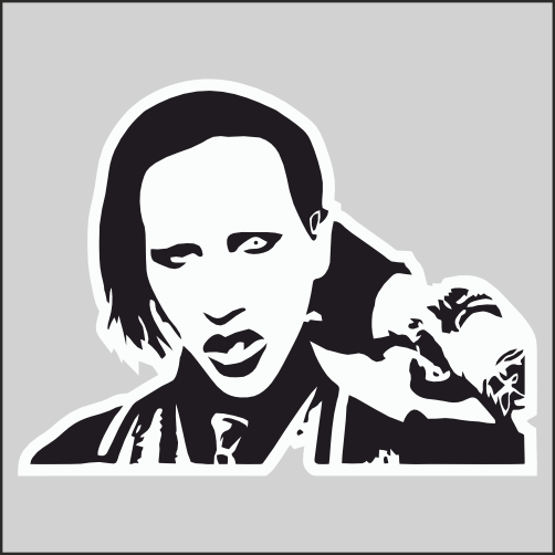 

Наклейка Наклейки за Копейки Мэрилин Мэнсон Marilyn Manson 17х13см, ННН-WB-59