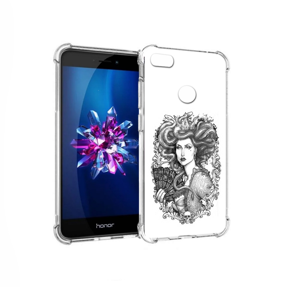 

Чехол MyPads Tocco для Honor 8 Lite медуза черно белый (PT62584.26.472), Прозрачный, Tocco