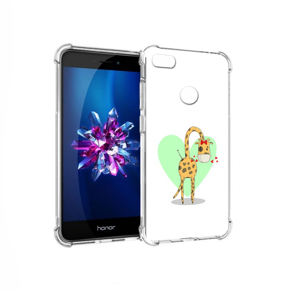 

Чехол MyPads Tocco для Honor 8 Lite Влюбленный жираф 14 февраля (PT62584.26.47), Прозрачный, Tocco