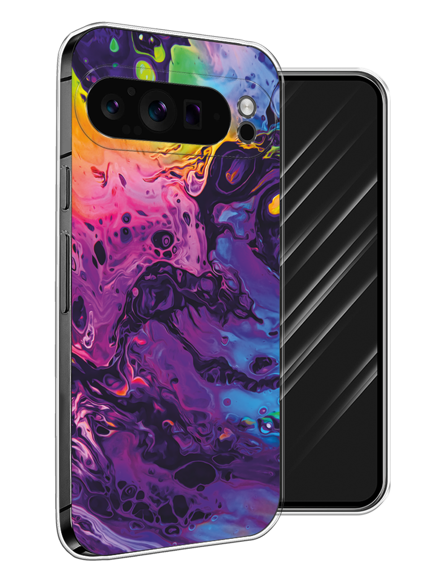 

Чехол Awog на Google Pixel 9 Pro "ACID fluid", Бордовый, 272050-1
