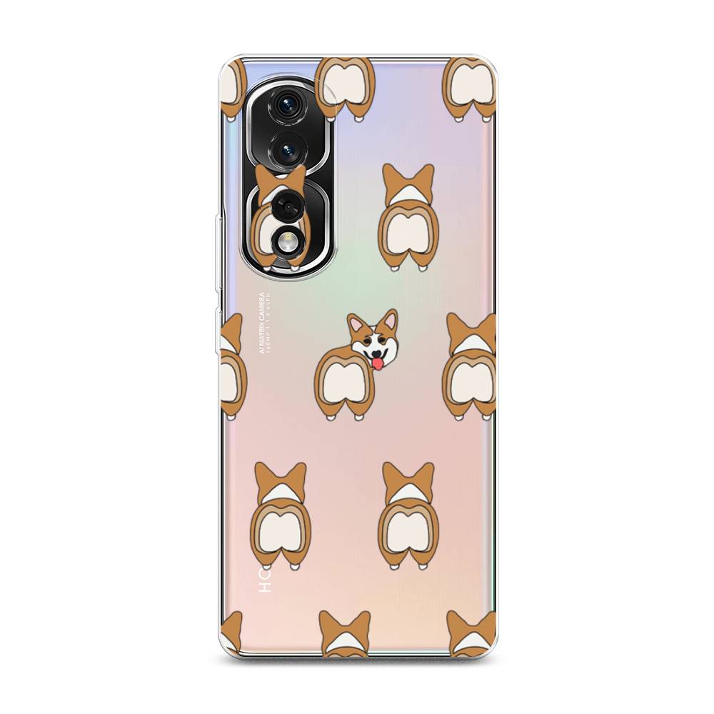 

Чехол Awog на Honor 80 Pro "Милый корги фон", Белый;бежевый;коричневый, 6120450-2