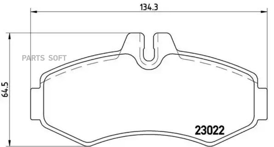 

Тормозные колодки brembo P50031