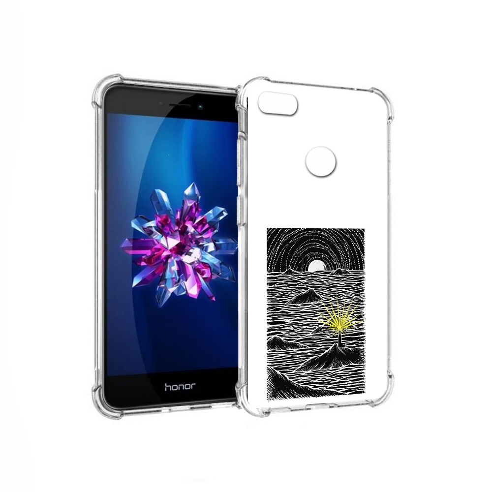 

Чехол MyPads Tocco для Honor 8 Lite маяк в черно белом море (PT62584.26.460), Прозрачный, Tocco