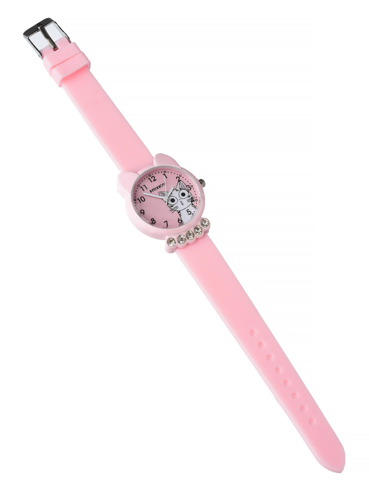 Детские наручные часы World of Accessories 6КК с камнями, для девочки, розовые