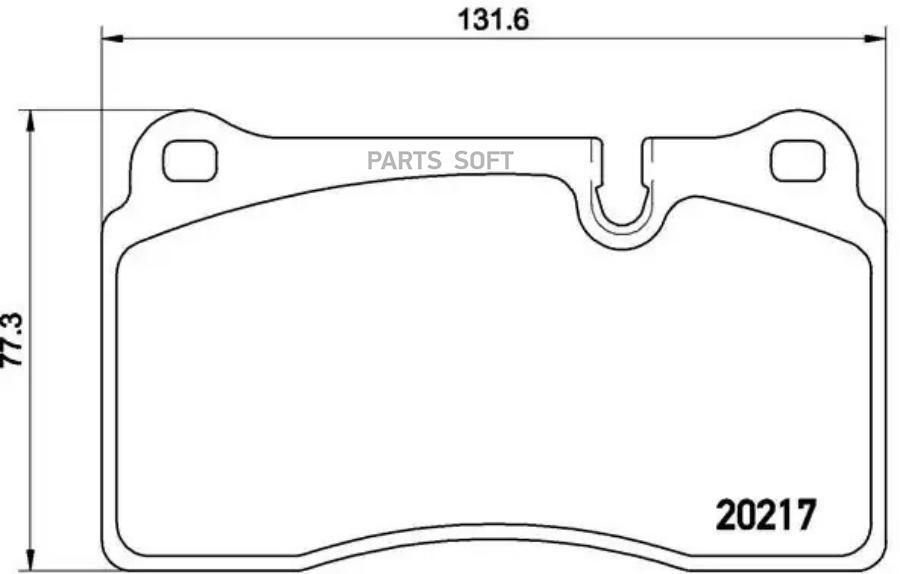 

Тормозные колодки brembo P44018