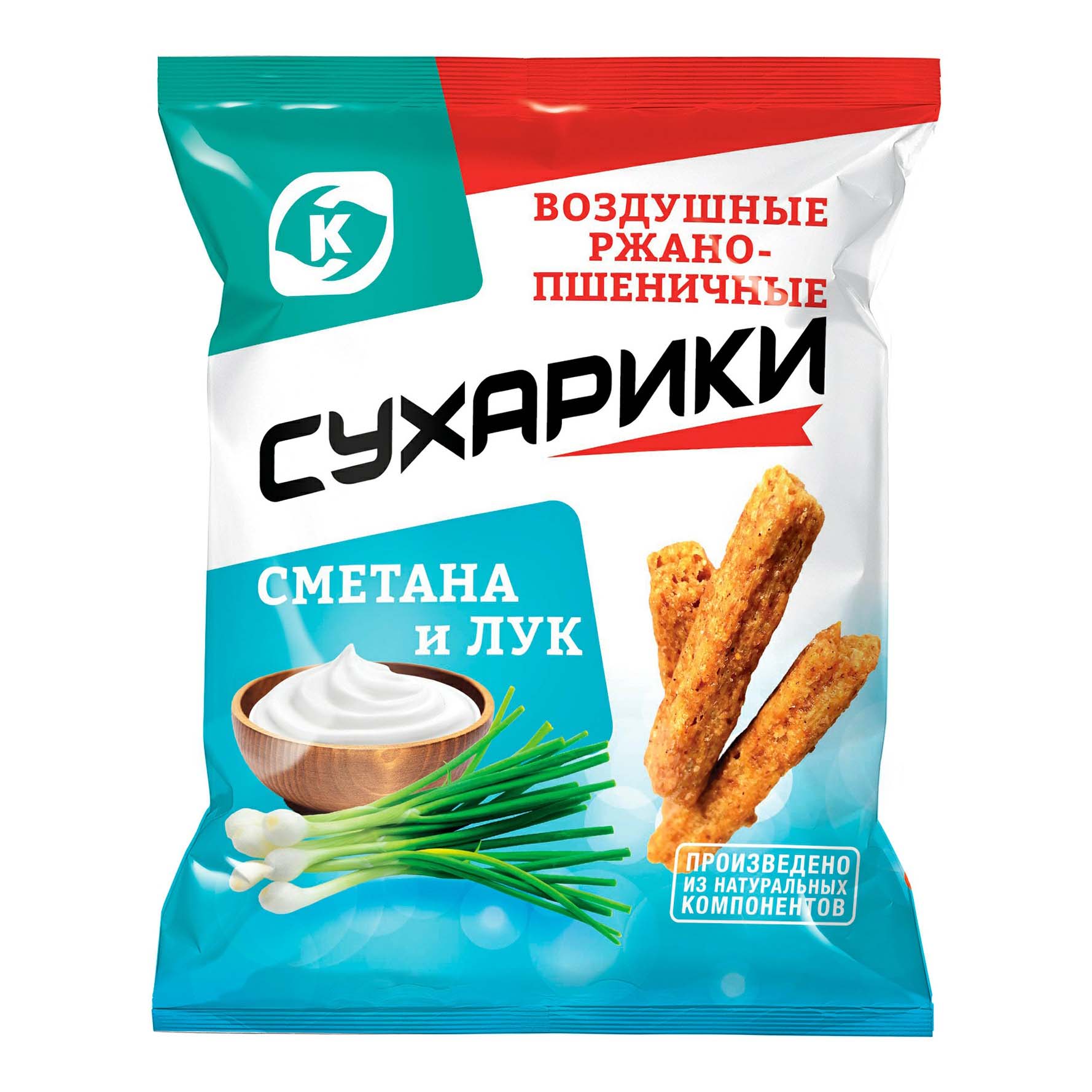 

Сухарики ржано-пшеничные Командор Сметана и лук воздушные 60 г