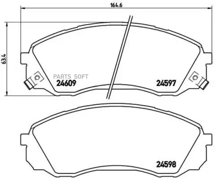 

Тормозные колодки brembo P30041