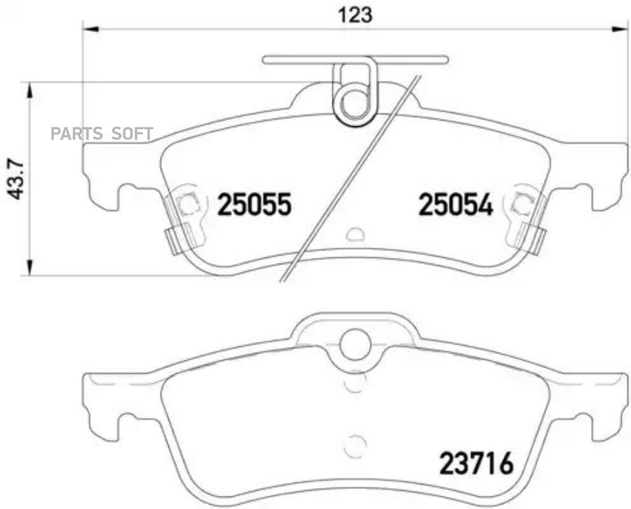 

Тормозные колодки brembo P28070