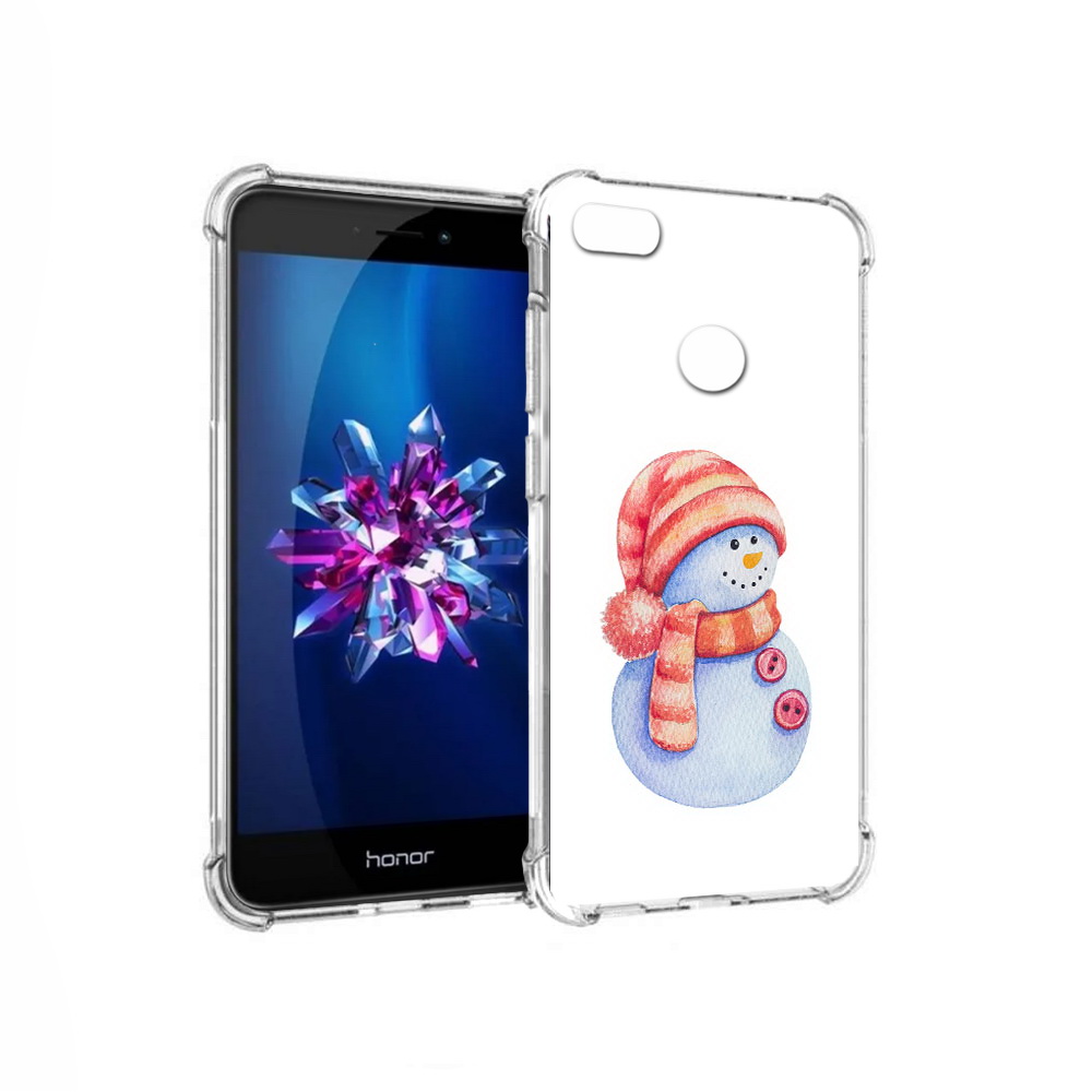 

Чехол MyPads Tocco для Honor 8 Lite Веселый снеговик (PT62584.26.44), Прозрачный, Tocco
