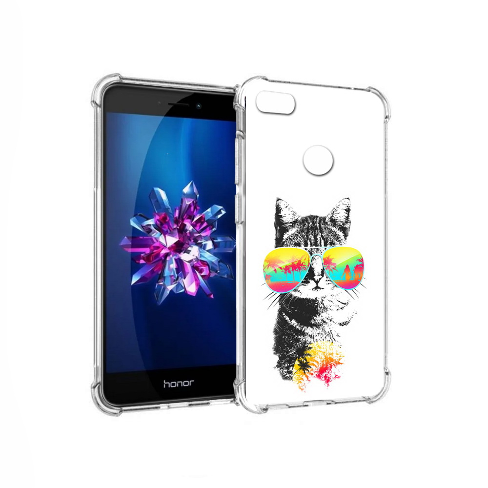

Чехол MyPads Tocco для Honor 8 Lite крутой кот (PT62584.26.425), Прозрачный, Tocco