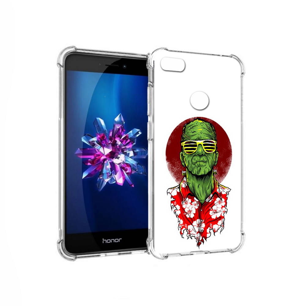 

Чехол MyPads Tocco для Honor 8 Lite крутой зеленый мужчина в очках (PT62584.26.424), Прозрачный, Tocco