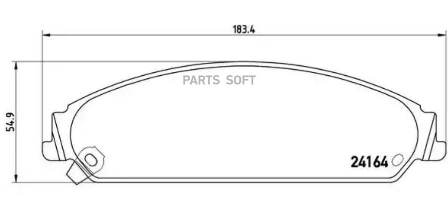 

Тормозные колодки brembo P11017