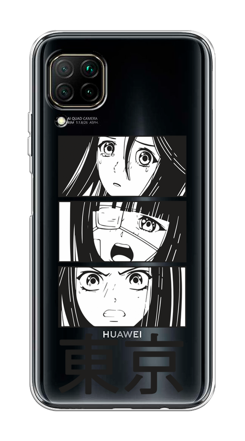 

Чехол на Huawei P40 Lite/Nova 6 SE/Nova 7i "Tokyo girls", Белый;черный;прозрачный, 611650-1