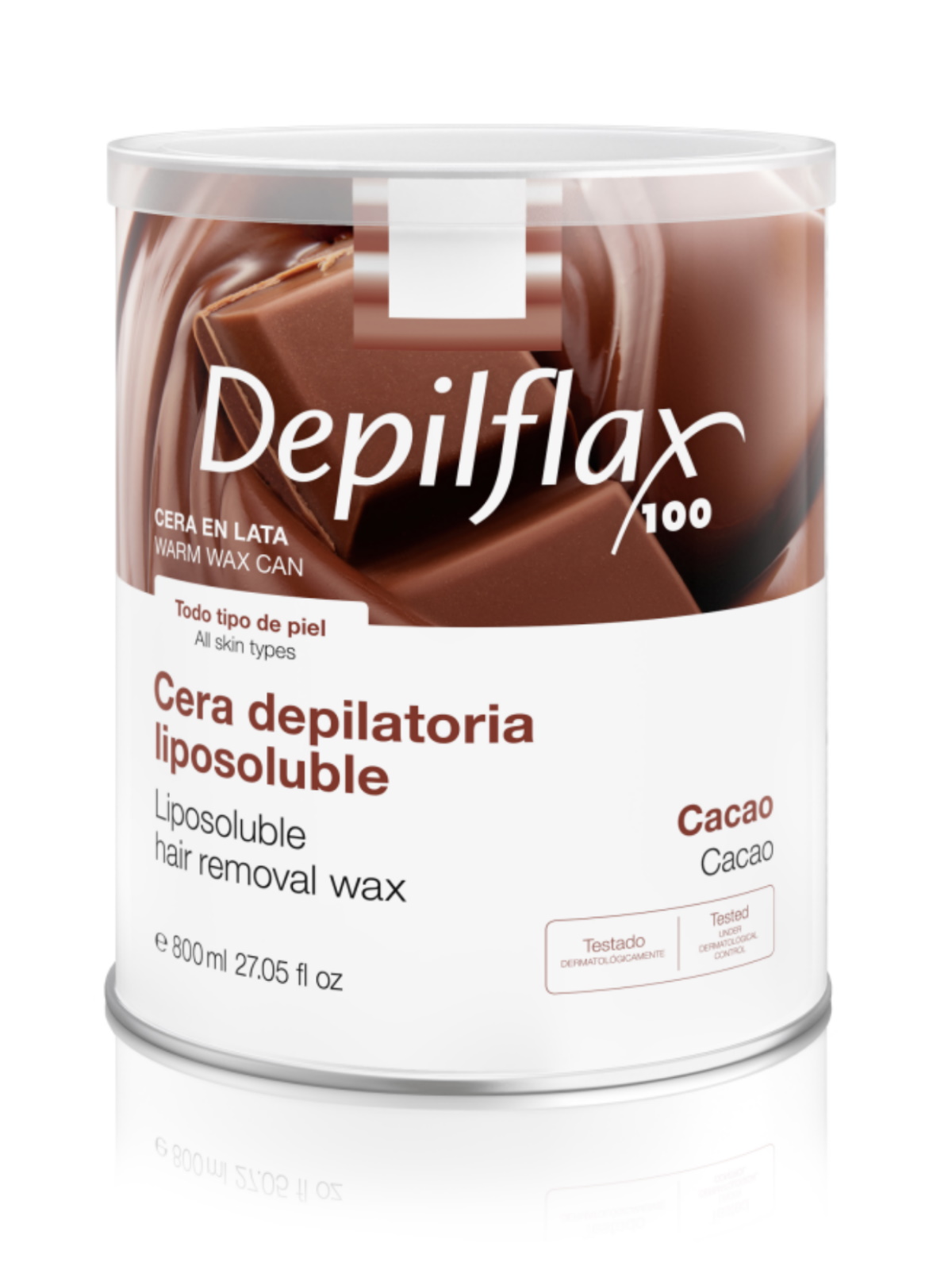 Воск для депиляции Depilflax Шоколадный 800 мл воск в картриджах worldepil шоколадный для депиляции