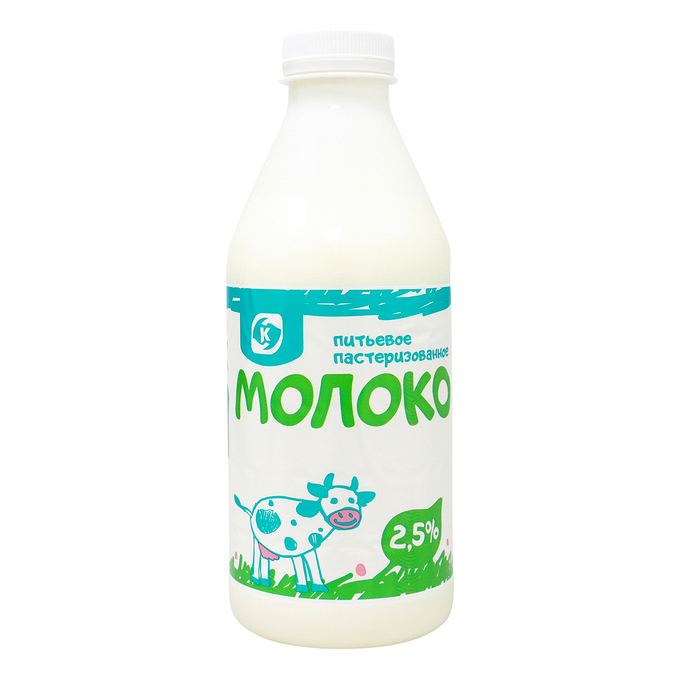 

Молоко 2,5% пастеризованное 330 мл Командор