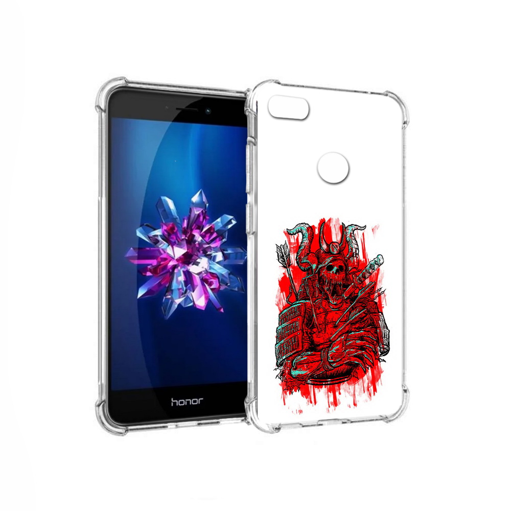 

Чехол MyPads Tocco для Honor 8 Lite красный скелет воин (PT62584.26.413), Прозрачный, Tocco
