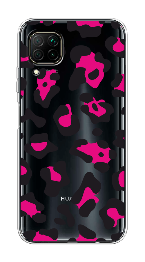 

Чехол на Huawei P40 Lite/Nova 6 SE/Nova 7i "Pink cow spots", Черный;розовый, 611650-1