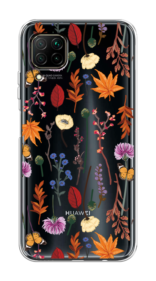 

Чехол на Huawei P40 Lite/Nova 6 SE/Nova 7i "Orange Purple flowers", Оранжевый;красный;розовый;желтый;прозрачный, 611650-1