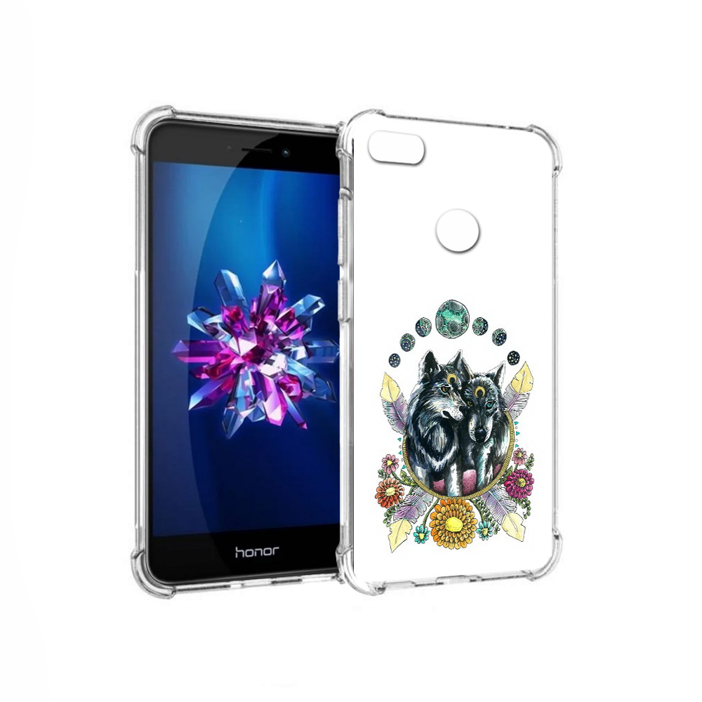 

Чехол MyPads Tocco для Honor 8 Lite красивые волки абстракция (PT62584.26.408), Прозрачный, Tocco