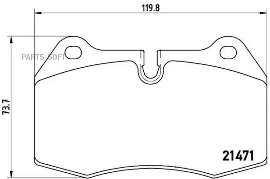 

Тормозные колодки brembo P06018