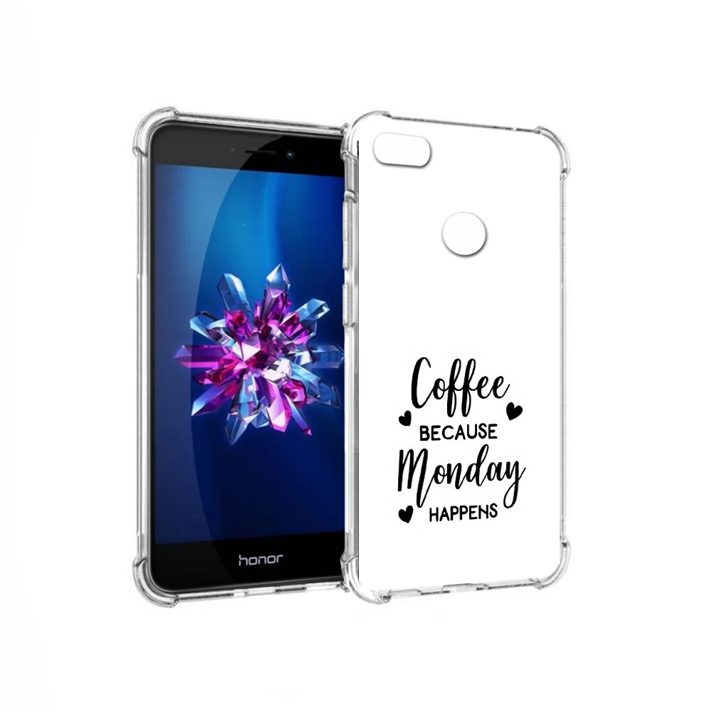 

Чехол MyPads Tocco для Honor 8 Lite кофе и понедельник стал счастливым (PT62584.26.402), Прозрачный, Tocco