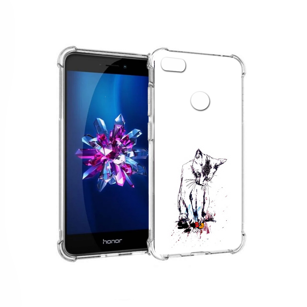 

Чехол MyPads Tocco для Honor 8 Lite кот и микки (PT62584.26.399), Прозрачный, Tocco