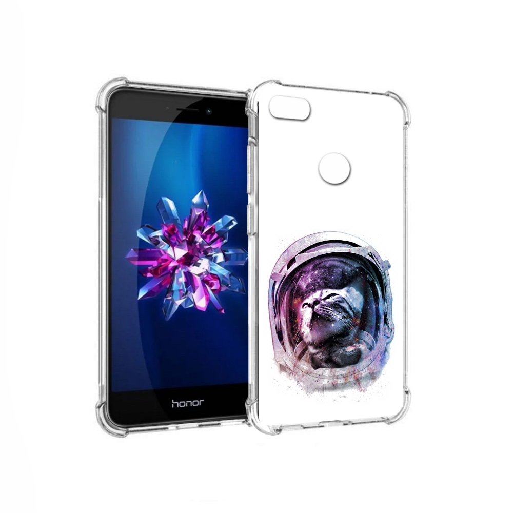 

Чехол MyPads Tocco для Honor 8 Lite кот в шлеме (PT62584.26.396), Прозрачный, Tocco