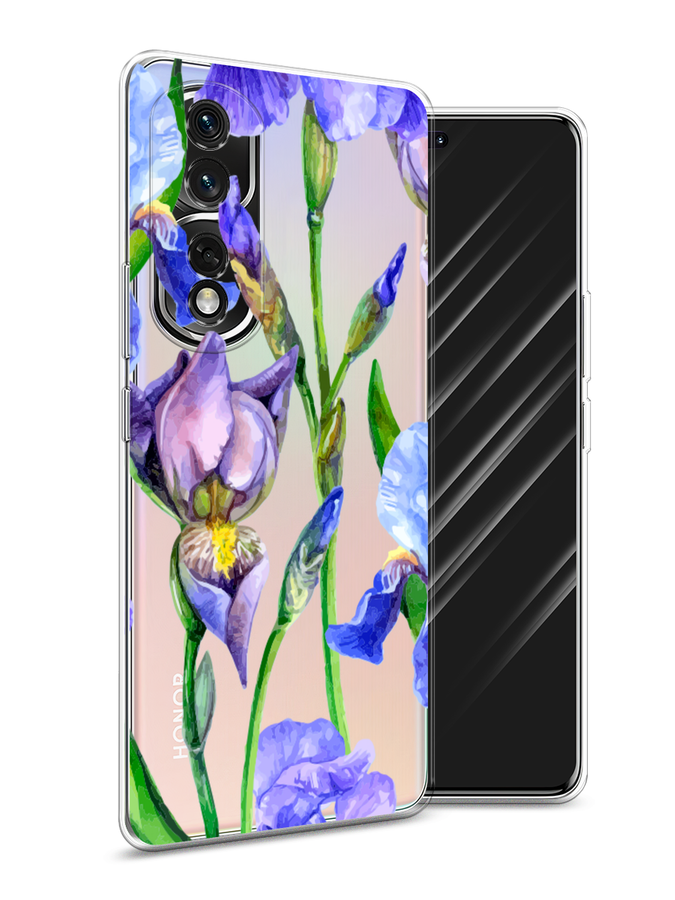 

Чехол Awog на Honor 80 Pro "Синие ирисы", Фиолетовый;голубой;зеленый, 6120450-8