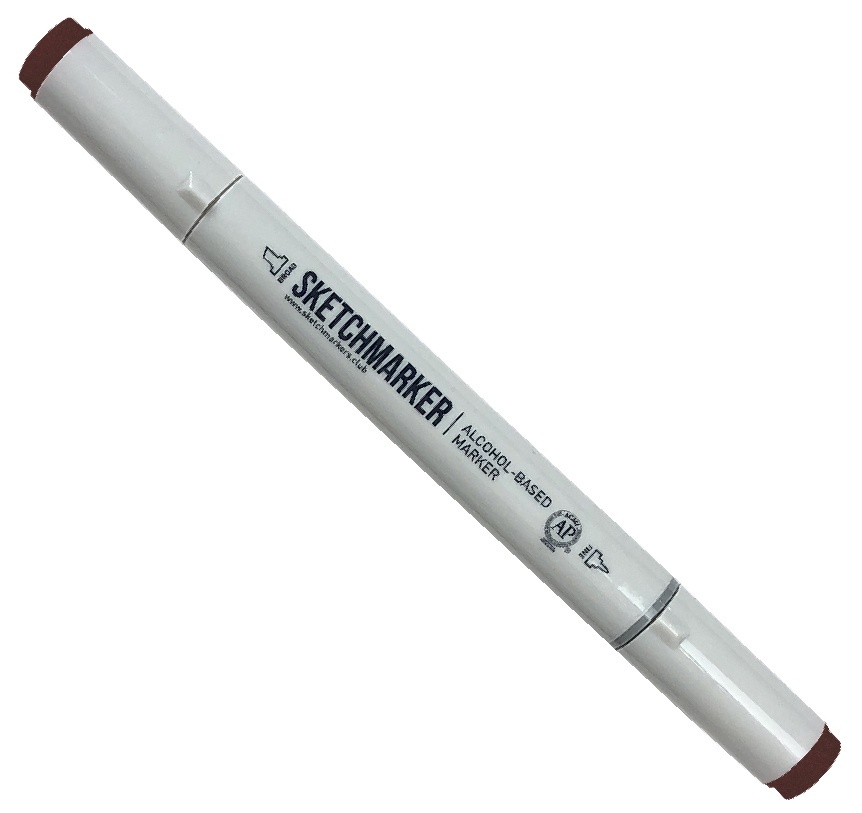 

Маркер Sketchmarker двухсторонний для скетчинга цвет R10 Красное дерево, Бордовый